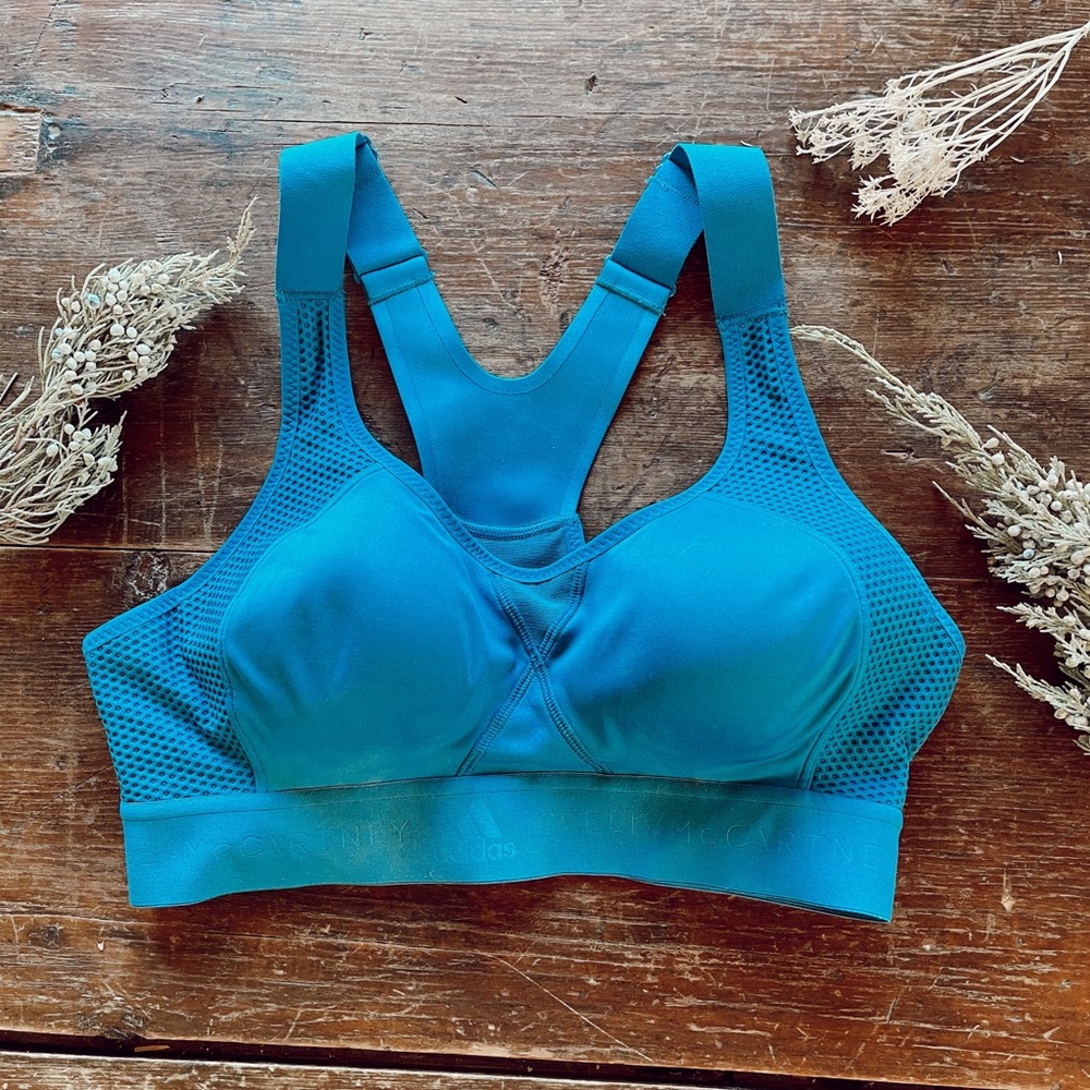 Stella McCartney x adidas Climacool blue SportsBra
